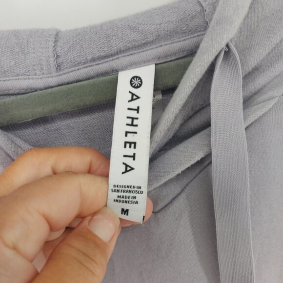ATHLETA Cabana Tunic Hoodie - MEDIUM Muted Lilac #657529 - Picture 8 of 10
